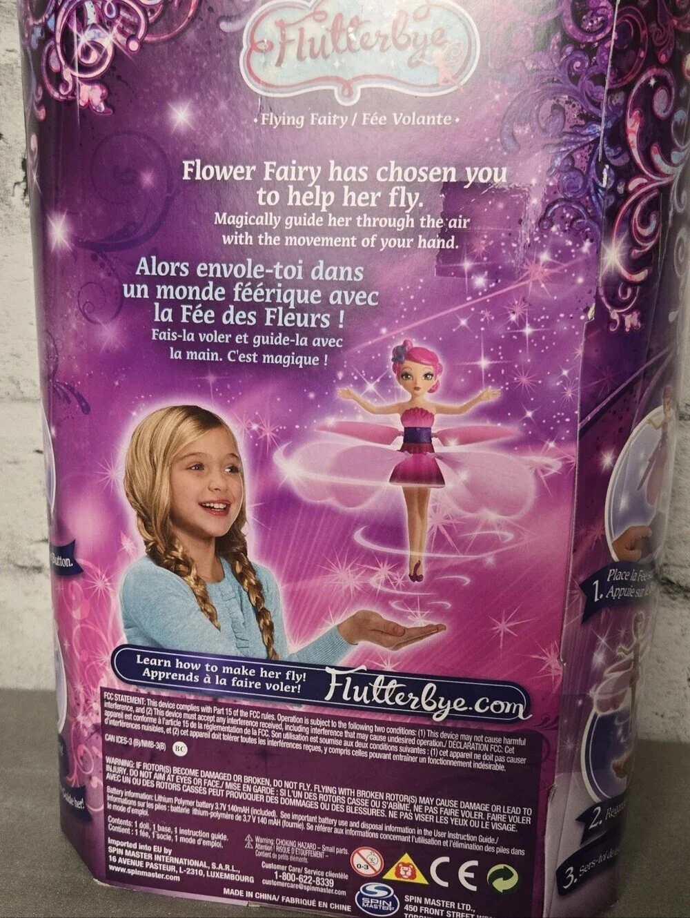 Flutterbye Flying Fairy Doll NIB Interactive Hover Fairy Spin Master